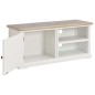 vidaXL Mueble para el televisor de madera blanco 90x30x40 cm vidaXL Mueble para el televisor de madera blanco 90x30x40 cm