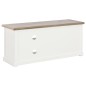 vidaXL Mueble para el televisor de madera blanco 90x30x40 cm vidaXL Mueble para el televisor de madera blanco 90x30x40 cm