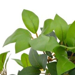 vidaXL Planta artificial árbol de laurel con macetero 120 cm verde
