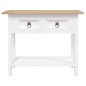 vidaXL Mesa consola Corona Range de pino mexicano blanco 90x34,5x73 cm vidaXL Mesa consola Corona Range de pino mexicano blanco 90x34,5x73 cm