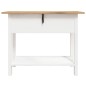 vidaXL Mesa consola Corona Range de pino mexicano blanco 90x34,5x73 cm vidaXL Mesa consola Corona Range de pino mexicano blanco 90x34,5x73 cm