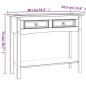vidaXL Mesa consola Corona Range de pino mexicano blanco 90x34,5x73 cm vidaXL Mesa consola Corona Range de pino mexicano blanco 90x34,5x73 cm