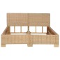 vidaXL Estructura de cama tejida a mano de ratán auténtico 140x200 cm vidaXL Estructura de cama tejida a mano de ratán auténtico 140x200 cm