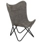 vidaXL Silla Butterfly mariposa de lona gris antracita vidaXL Silla Butterfly mariposa de lona gris antracita