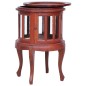 vidaXL Armario vitrina de madera maciza de caoba marrón 50x50x76 cm vidaXL Armario vitrina de madera maciza de caoba marrón 50x50x76 cm