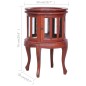 vidaXL Armario vitrina de madera maciza de caoba marrón 50x50x76 cm vidaXL Armario vitrina de madera maciza de caoba marrón 50x50x76 cm