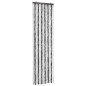 vidaXL Cortina mosquitera de chenilla gris y blanca 56x185 cm vidaXL Cortina mosquitera de chenilla gris y blanca 56x185 cm
