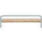 vidaXL Mesa de centro de vidrio templado transparente 98x45x31 cm vidaXL Mesa de centro de vidrio templado transparente 98x45x31 cm