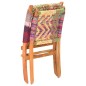 vidaXLSilla chindi plegable de tela multicolor vidaXLSilla chindi plegable de tela multicolor