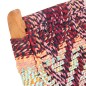 vidaXLSilla chindi plegable de tela multicolor vidaXLSilla chindi plegable de tela multicolor