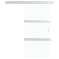 vidaXL Puerta corredera vidrio ESG y aluminio plateado 76x205 cm vidaXL Puerta corredera vidrio ESG y aluminio plateado 76x205 cm
