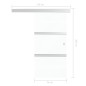 vidaXL Puerta corredera vidrio ESG y aluminio plateado 76x205 cm vidaXL Puerta corredera vidrio ESG y aluminio plateado 76x205 cm