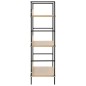 vidaXL Estantería de 3 niveles madera ingeniería roble 60x27,6x90,5 cm