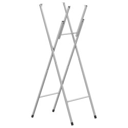 vidaXL Patas de mesa plegables acero galvanizado plata 45x53x108 cm
