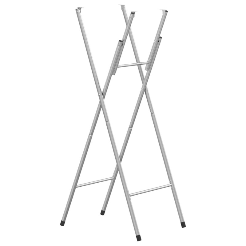 vidaXL Patas de mesa plegables acero galvanizado plata 45x53x108 cm vidaXL Patas de mesa plegables acero galvanizado plata 45x53x108 cm
