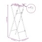 vidaXL Patas de mesa plegables acero galvanizado plata 45x53x108 cm vidaXL Patas de mesa plegables acero galvanizado plata 45x53x108 cm
