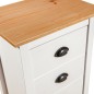 vidaXL Mesita de noche Hill madera maciza de pino blanco 46x35x49,5 cm vidaXL Mesita de noche Hill madera maciza de pino blanco 46x35x49,5 cm