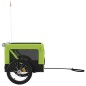 vidaXL Remolque de bicicleta mascotas hierro tela Oxford verde negro vidaXL Remolque de bicicleta mascotas hierro tela Oxford verde negro