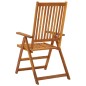 vidaXL Sillas de jardín reclinables 2 uds madera maciza de acacia vidaXL Sillas de jardín reclinables 2 uds madera maciza de acacia