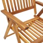 vidaXL Sillas de jardín reclinables 2 uds madera maciza de acacia vidaXL Sillas de jardín reclinables 2 uds madera maciza de acacia