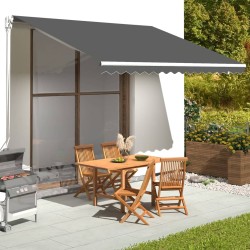 vidaXL Tela de repuesto para toldo gris antracita 4x3,5 m