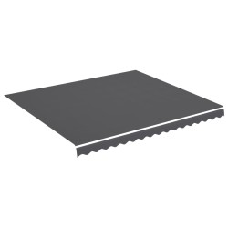 vidaXL Tela de repuesto para toldo gris antracita 4x3,5 m