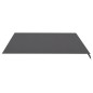 vidaXL Tela de repuesto para toldo gris antracita 4x3,5 m vidaXL Tela de repuesto para toldo gris antracita 4x3,5 m
