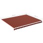 vidaXL Tela de repuesto para toldo naranja y marrón 4,5x3,5 m vidaXL Tela de repuesto para toldo naranja y marrón 4,5x3,5 m