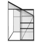 vidaXL Invernadero de aluminio gris antracita 7,77 m³