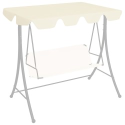 vidaXL Dosel de repuesto columpio de jardín crema 188/168x145/110 cm