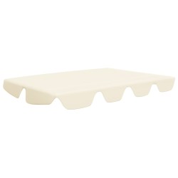 vidaXL Dosel de repuesto columpio de jardín crema 188/168x145/110 cm