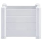 vidaXL Arriate de jardín PP blanco 43x43x35 cm vidaXL Arriate de jardín PP blanco 43x43x35 cm