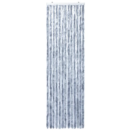 vidaXL Cortina mosquitera plateada chenilla 56x200 cm