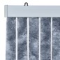 vidaXL Cortina mosquitera plateada chenilla 56x200 cm
