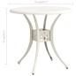 vidaXL Mesa de jardín aluminio fundido blanca 78x78x72 cm vidaXL Mesa de jardín aluminio fundido blanca 78x78x72 cm