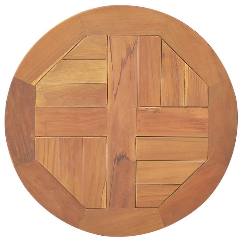 vidaXL Superficie de mesa redonda madera maciza de teca 2,5 cm 40 cm vidaXL Superficie de mesa redonda madera maciza de teca 2,5 cm 40 cm