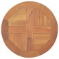 vidaXL Superficie de mesa redonda madera maciza de teca 2,5 cm 40 cm vidaXL Superficie de mesa redonda madera maciza de teca 2,5 cm 40 cm