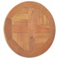 vidaXL Superficie de mesa redonda madera maciza de teca 2,5 cm 40 cm vidaXL Superficie de mesa redonda madera maciza de teca 2,5 cm 40 cm