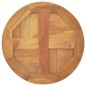 vidaXL Superficie de mesa redonda madera maciza de teca 2,5 cm 40 cm vidaXL Superficie de mesa redonda madera maciza de teca 2,5 cm 40 cm