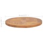 vidaXL Superficie de mesa redonda madera maciza de teca 2,5 cm 40 cm vidaXL Superficie de mesa redonda madera maciza de teca 2,5 cm 40 cm