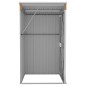 vidaXL Cobertizo jardín pared acero galvanizado marrón 118x100x178 cm vidaXL Cobertizo jardín pared acero galvanizado marrón 118x100x178 cm