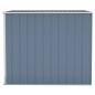 vidaXL Cobertizo de jardín pared acero galvanizado gris 118x194x178cm vidaXL Cobertizo de jardín pared acero galvanizado gris 118x194x178cm