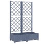 vidaXL Jardinera con enrejado PP gris oscuro 80x40x121,5 cm vidaXL Jardinera con enrejado PP gris oscuro 80x40x121,5 cm
