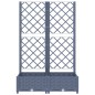 vidaXL Jardinera con enrejado PP gris oscuro 80x40x121,5 cm vidaXL Jardinera con enrejado PP gris oscuro 80x40x121,5 cm