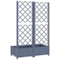 vidaXL Jardinera con enrejado PP gris oscuro 80x40x121,5 cm vidaXL Jardinera con enrejado PP gris oscuro 80x40x121,5 cm