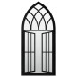 vidaXL Espejo de jardín hierro negro para exterior 100x45 cm vidaXL Espejo de jardín hierro negro para exterior 100x45 cm