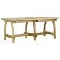 vidaXL Mesa de jardín de madera de pino impregnada 220x74x75 cm vidaXL Mesa de jardín de madera de pino impregnada 220x74x75 cm