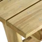 vidaXL Mesa de jardín de madera de pino impregnada 220x74x75 cm vidaXL Mesa de jardín de madera de pino impregnada 220x74x75 cm