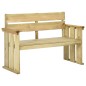 vidaXL Banco de jardín de madera de pino impregnada 121 cm vidaXL Banco de jardín de madera de pino impregnada 121 cm