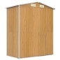 vidaXL Cobertizo jardín acero galvanizado marrón claro 192x108x223 cm vidaXL Cobertizo jardín acero galvanizado marrón claro 192x108x223 cm